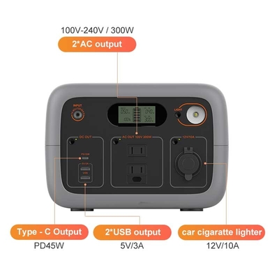 Des Mini-Lithium-300W kampierende Lithium-Batterie Batterie-des Satz-220V Lifepo4