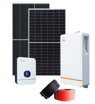Haushalts-Stand-allein Sonnensystem 15 Kilowatt-Sonnenkollektor-System Growatt 5000TL HVM