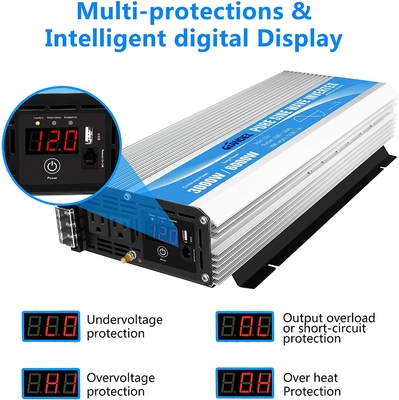 reiner Wellenkraft-Inverter DC12V des Sinus-3000W zu AC120V mit Fernbedienung