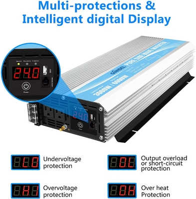 Sinus-Wellen-hybrider Solarinverter 3000W MSDS UN38.3 DC24V reiner