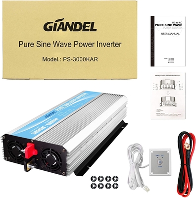 Sinus-Wellen-hybrider Solarinverter 3000W MSDS UN38.3 DC24V reiner