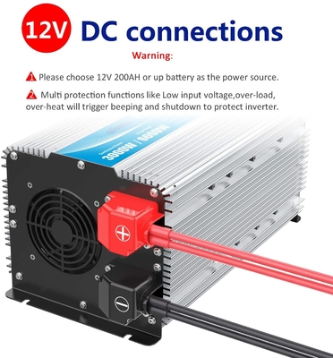 Anzeige des Fernsteuerungs-3000 Watt-reine Sinus-Wellen-Inverter-12V 24V LCD