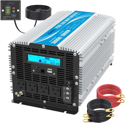 Anzeige des Fernsteuerungs-3000 Watt-reine Sinus-Wellen-Inverter-12V 24V LCD