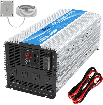 Hochleistungs-Sinus-Wellenkraft-Inverter 12V 2.4A hybrider Solarinverter-LED 4000W reiner