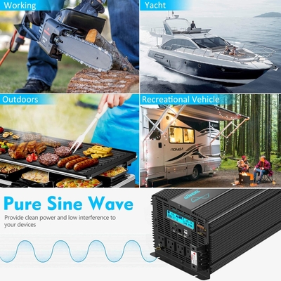 Sinus-Wellenkraft-Hochleistungsinverter DC24V-hybrider Solarinverter Giandel 4000W reiner