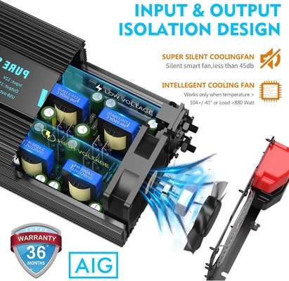 Sinus-Wellenkraft-Hochleistungsinverter DC24V-hybrider Solarinverter Giandel 4000W reiner