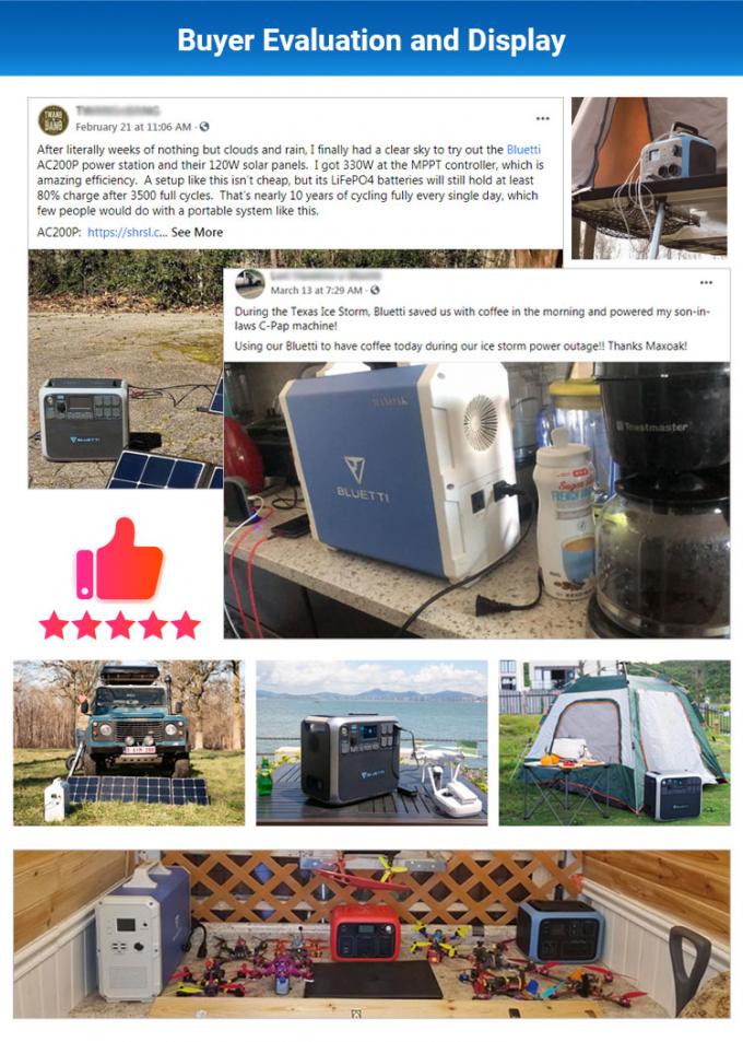 tragbare System-SolarStromversorgung 500W 10A für kampierendes 720Wh 3